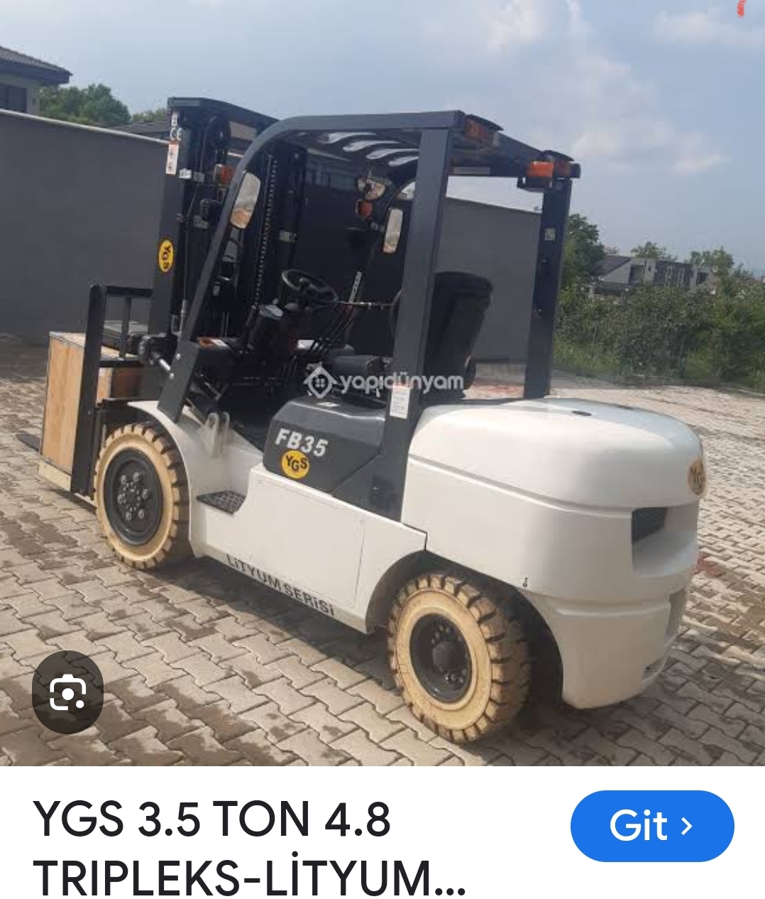 Satlk Forklift ygs forklift mazotsuz alan forklift